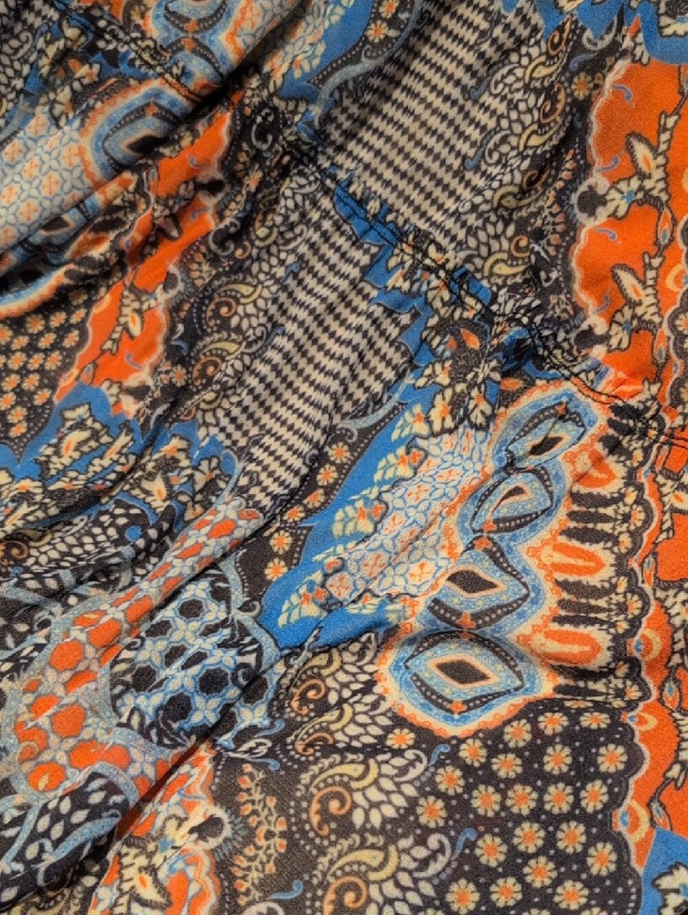 433 - Boho Paisley Maxi Dress | Flowy | Festival Cottagecore Vibes - Picture 8 of 12